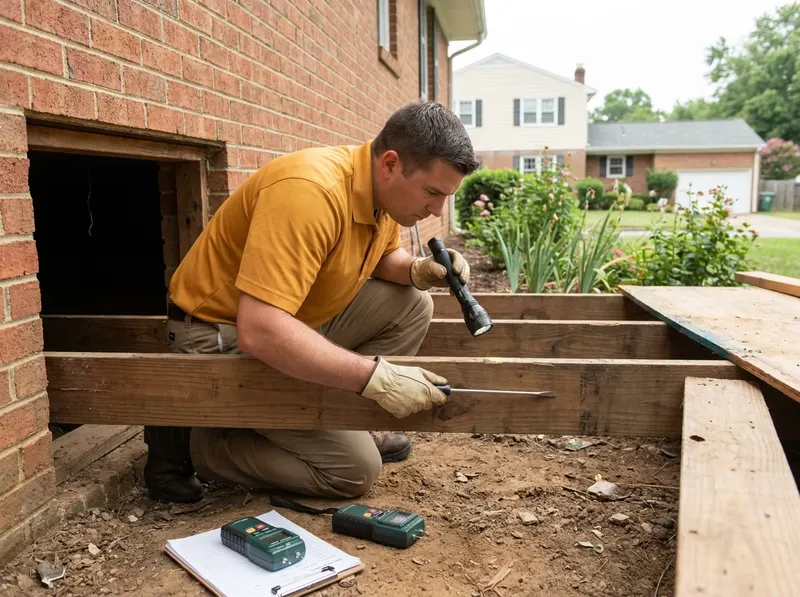 WDI Termite Inspection for Home Closings in Henrico, VA